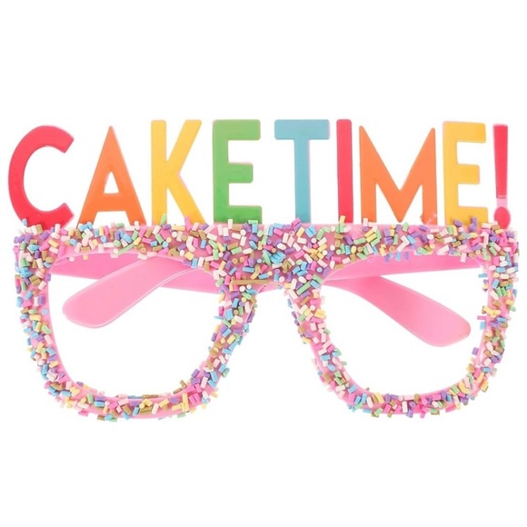 Other - NWT Cake Time Party Glasses - Pink Sprinkles